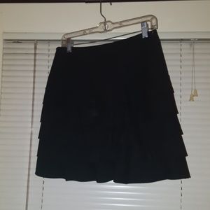 INC Mini-Tiered Black Skirt, Size 6
